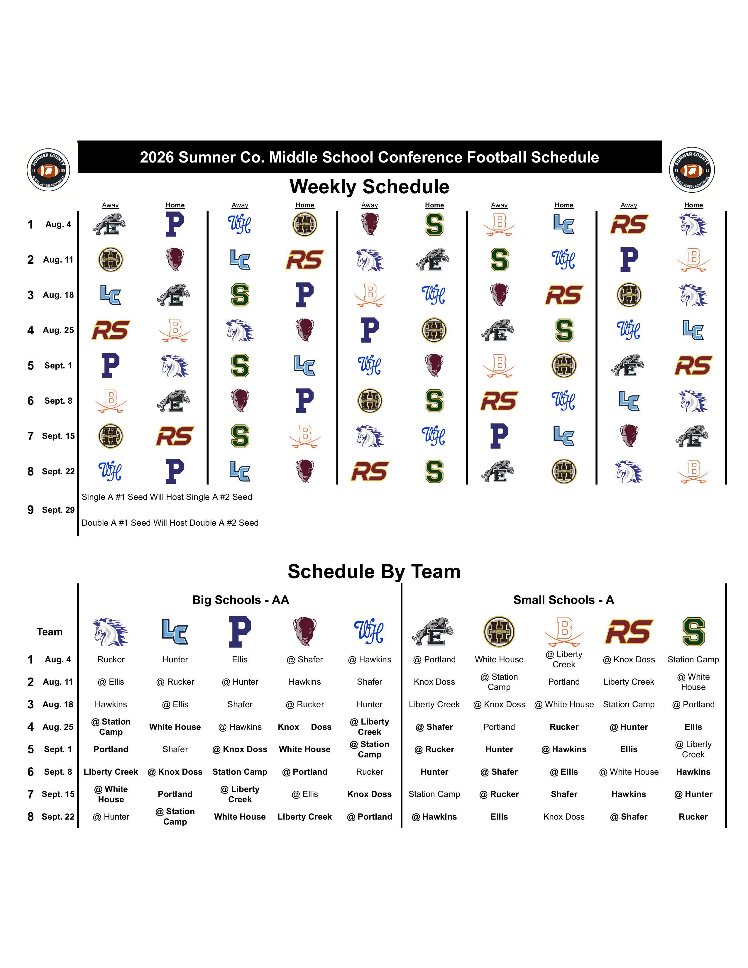 2026 SCMSC Logo Master Schedule